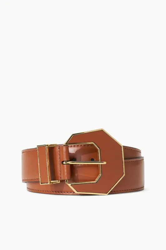 INLAY BUCKLE BELT | TAN sold by STAUD