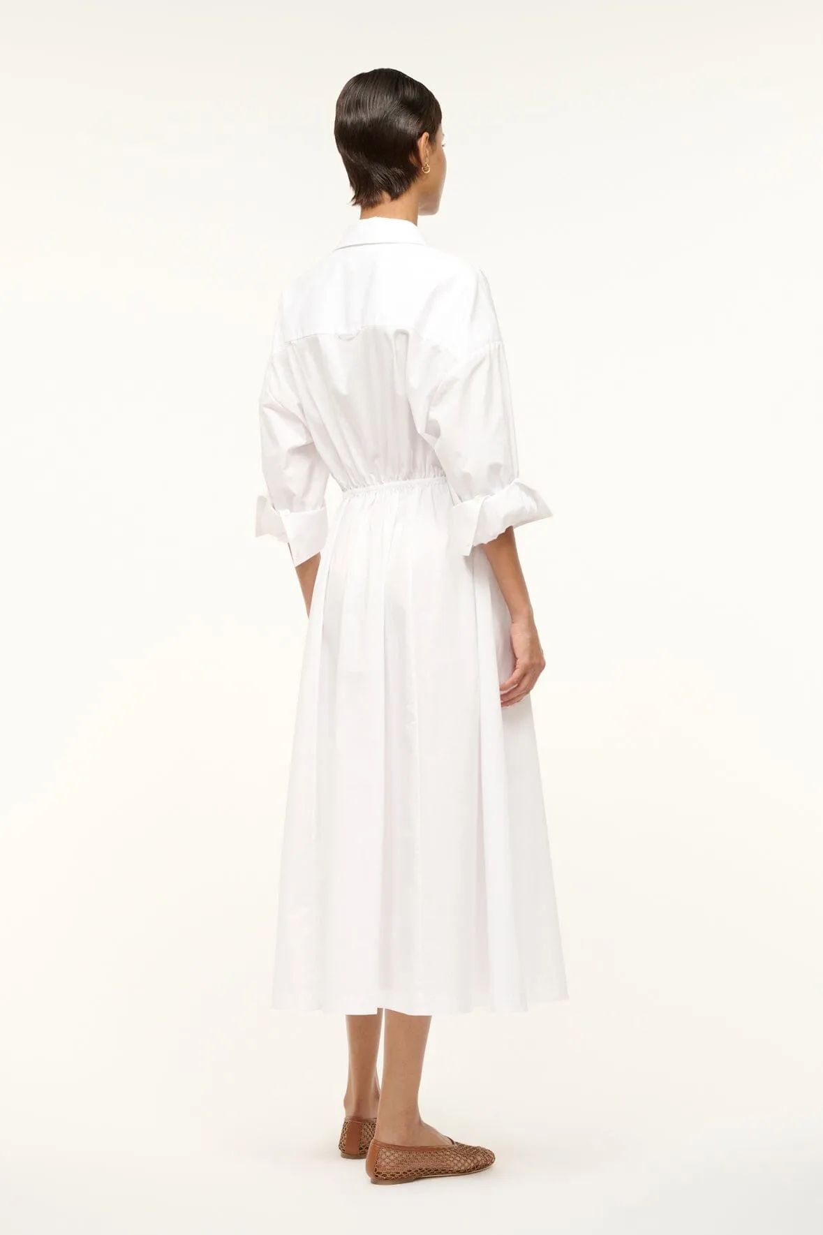 LISA DRESS | WHITE sold by STAUD product image thumbnail 4