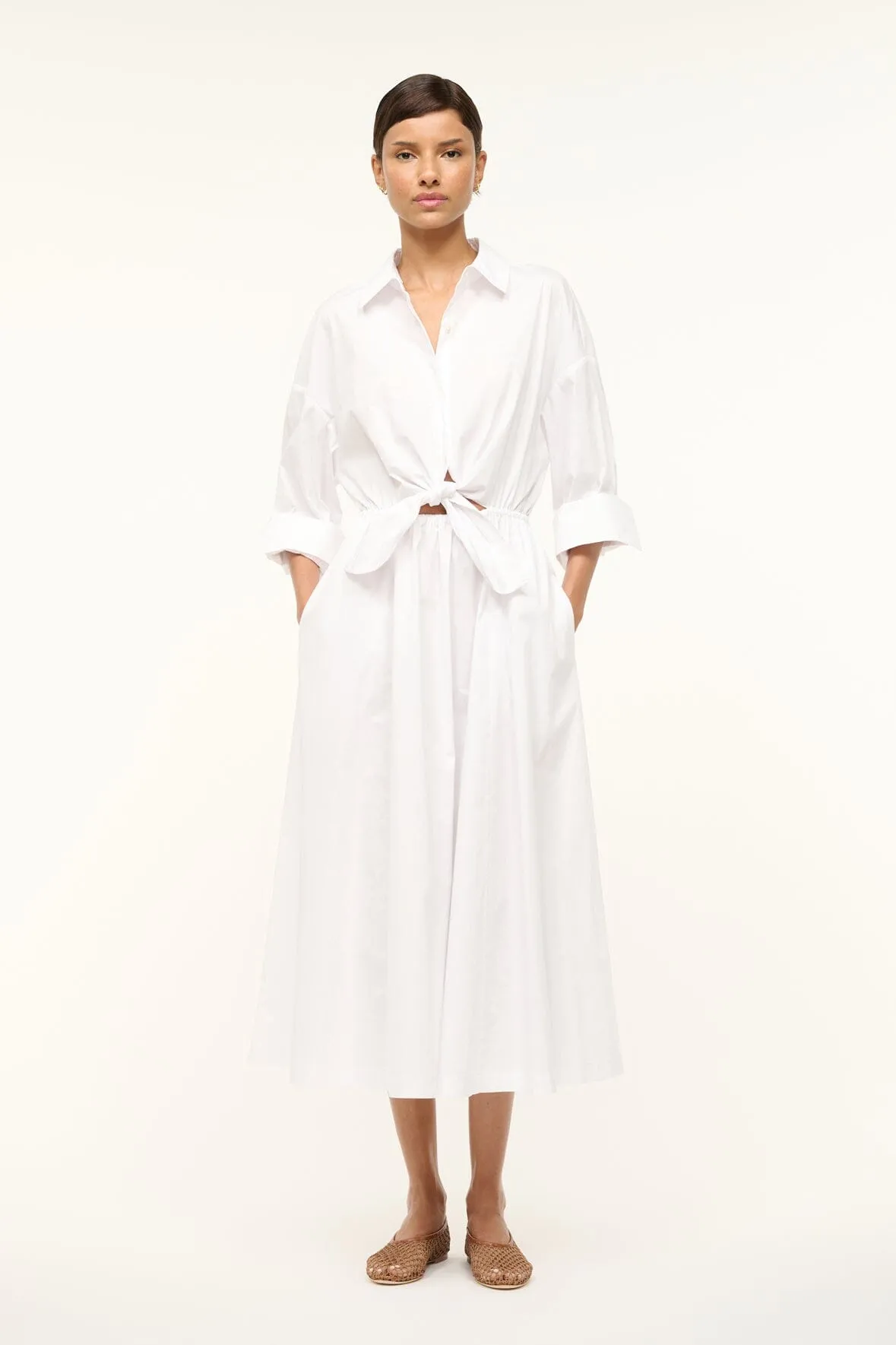 LISA DRESS | WHITE sold by STAUD