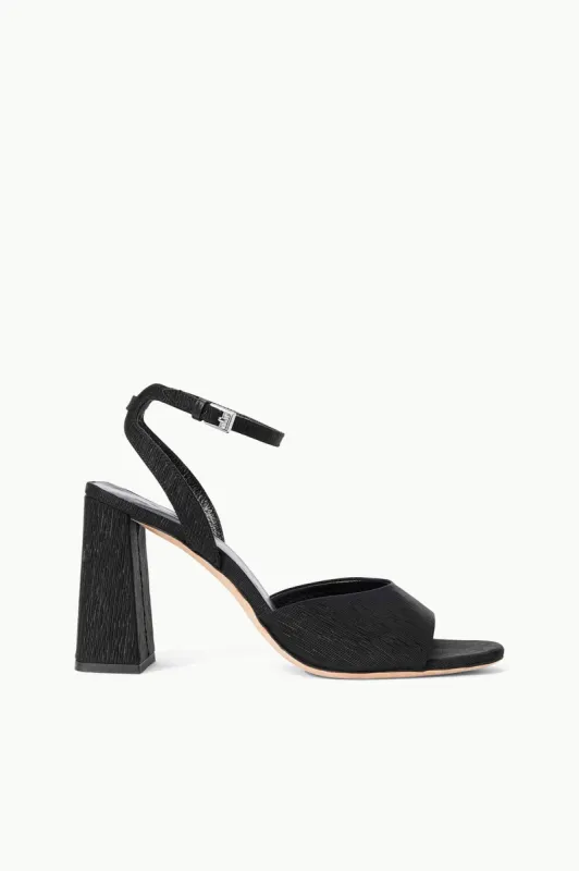 SOLANGE HEEL | BLACK sold by STAUD