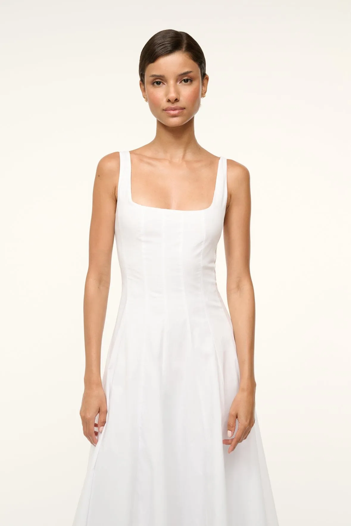 WELLS DRESS | WHITE sold by STAUD product image thumbnail 4