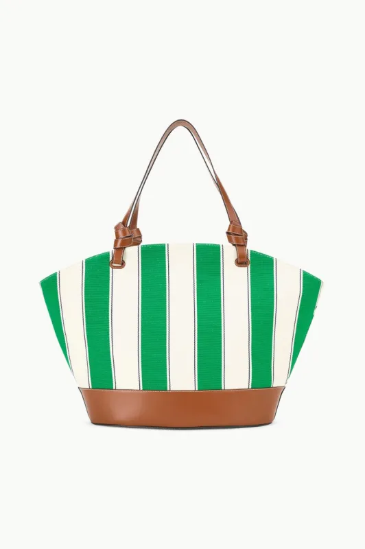 SQUILLO TOTE BAG | BUNGALOW STRIPE sold by STAUD