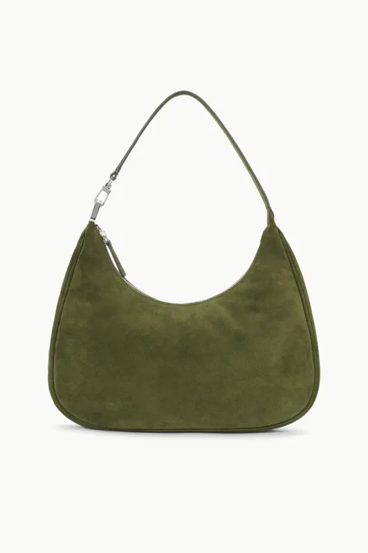 SYLVIE SHOULDER BAG | AVOCADO SUEDE sold by STAUD