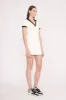 VOLLEY DRESS | IVORY BLACK sold by STAUD
