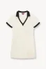 VOLLEY DRESS | IVORY BLACK sold by STAUD