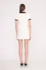 VOLLEY DRESS | IVORY BLACK sold by STAUD