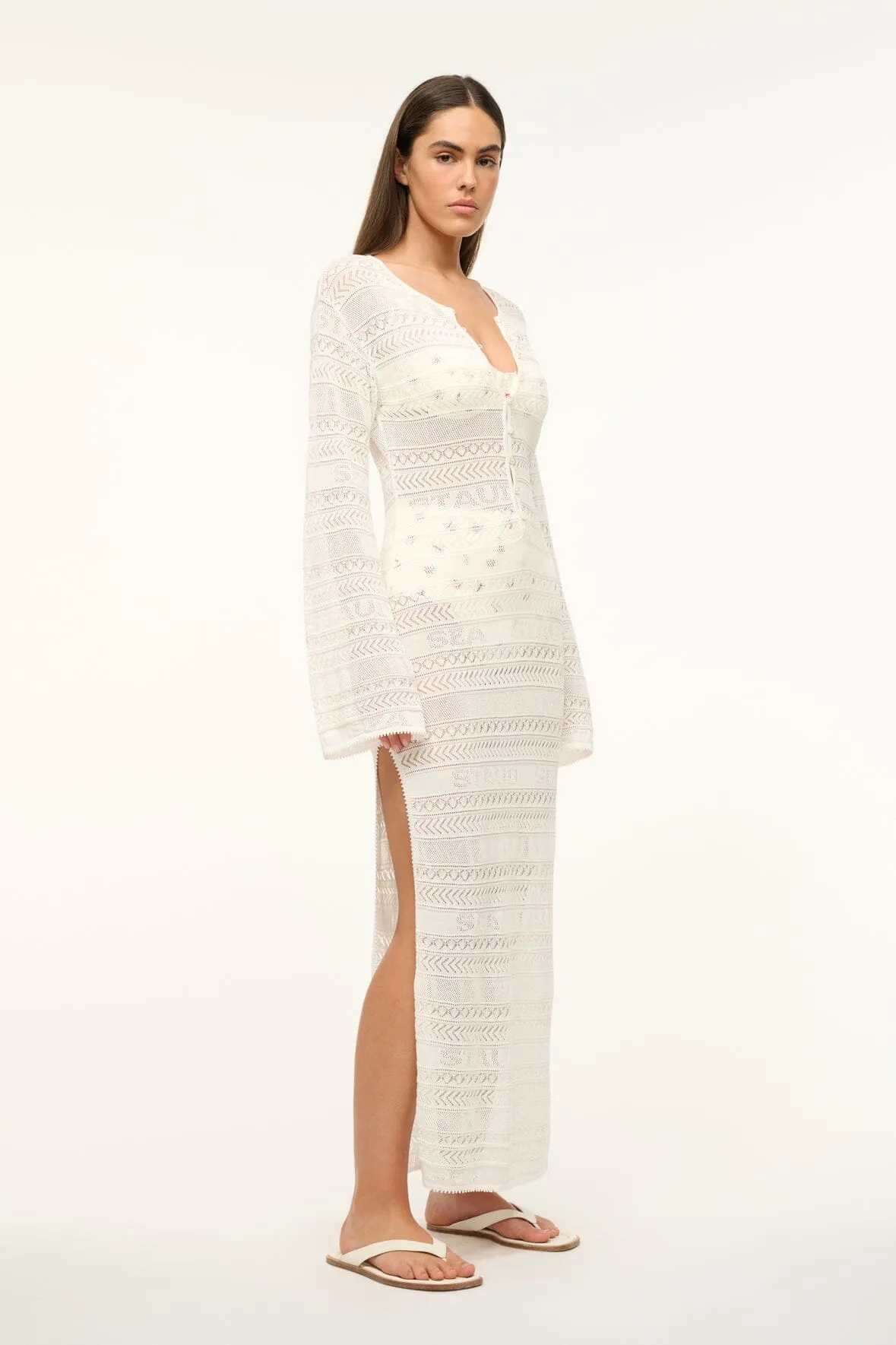 ROSSLARE DRESS | IVORY sold by STAUD product image thumbnail 4