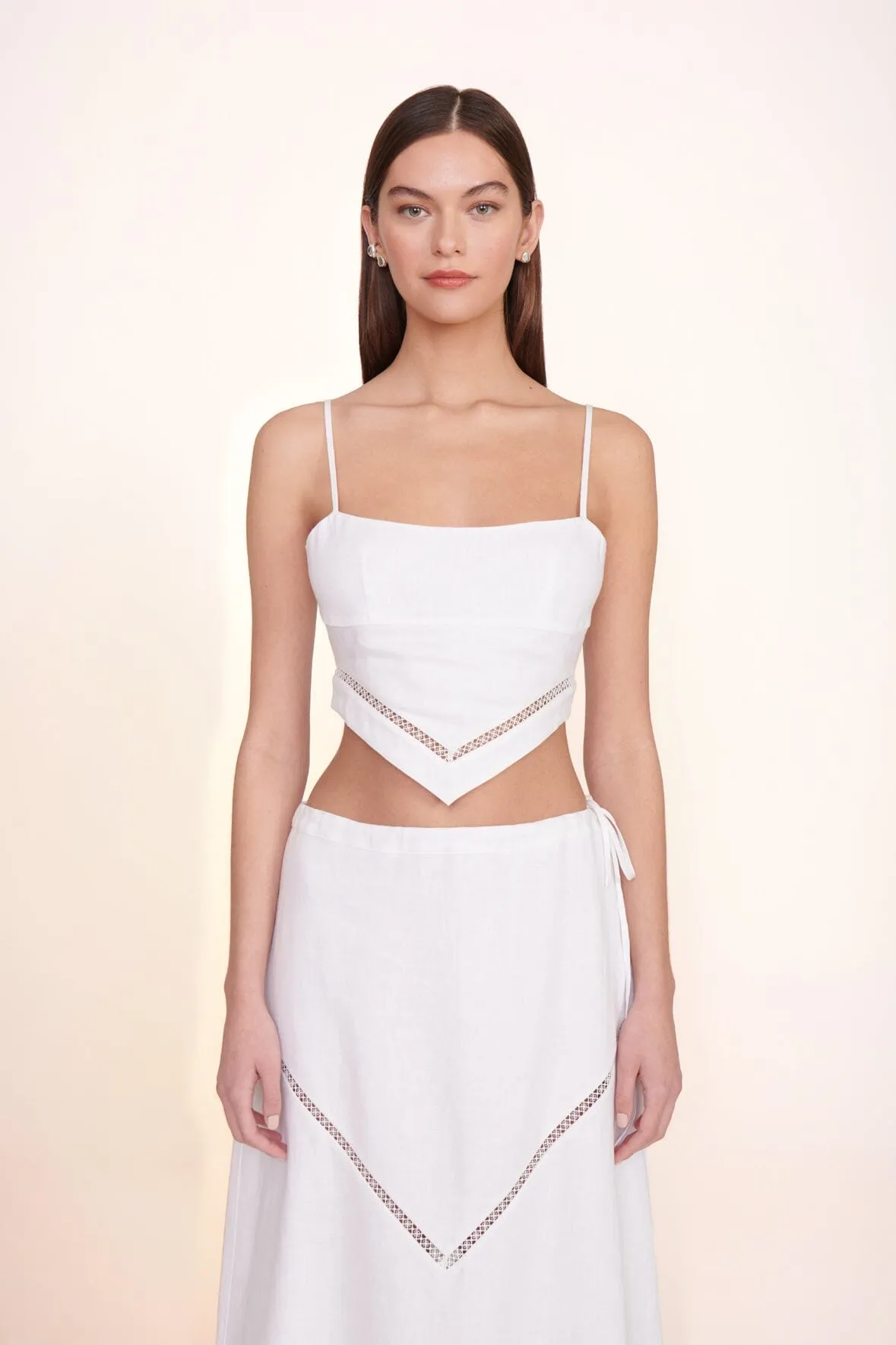 KATHLEEN SKIRT | WHITE sold by STAUD product image thumbnail 4