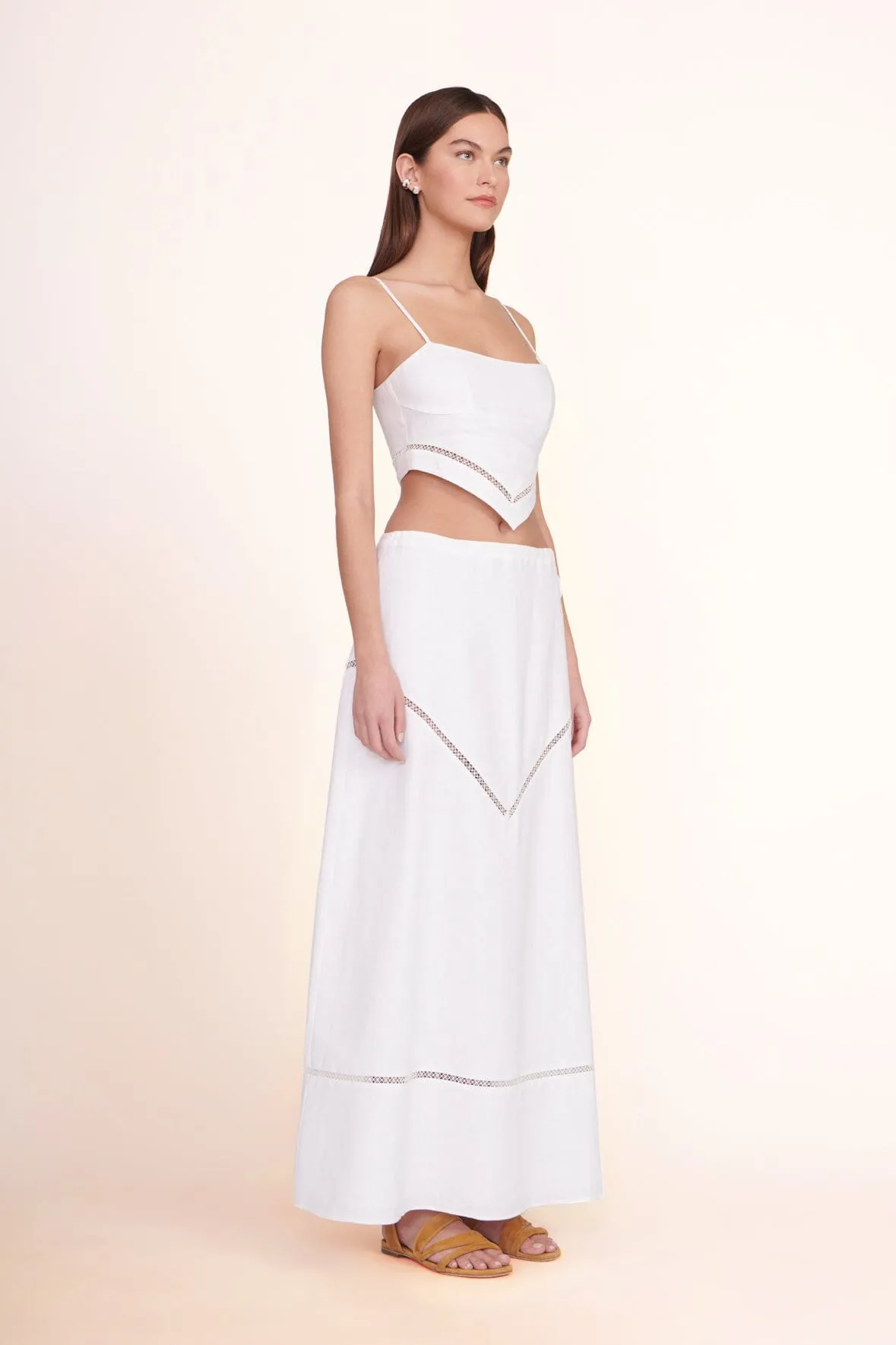 KATHLEEN SKIRT | WHITE sold by STAUD product image thumbnail 2