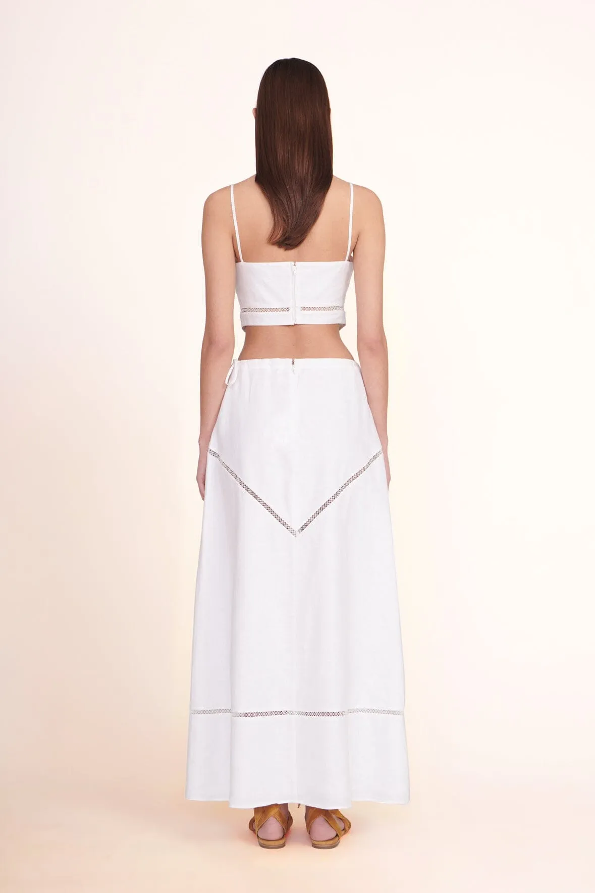 KATHLEEN SKIRT | WHITE sold by STAUD product image thumbnail 3