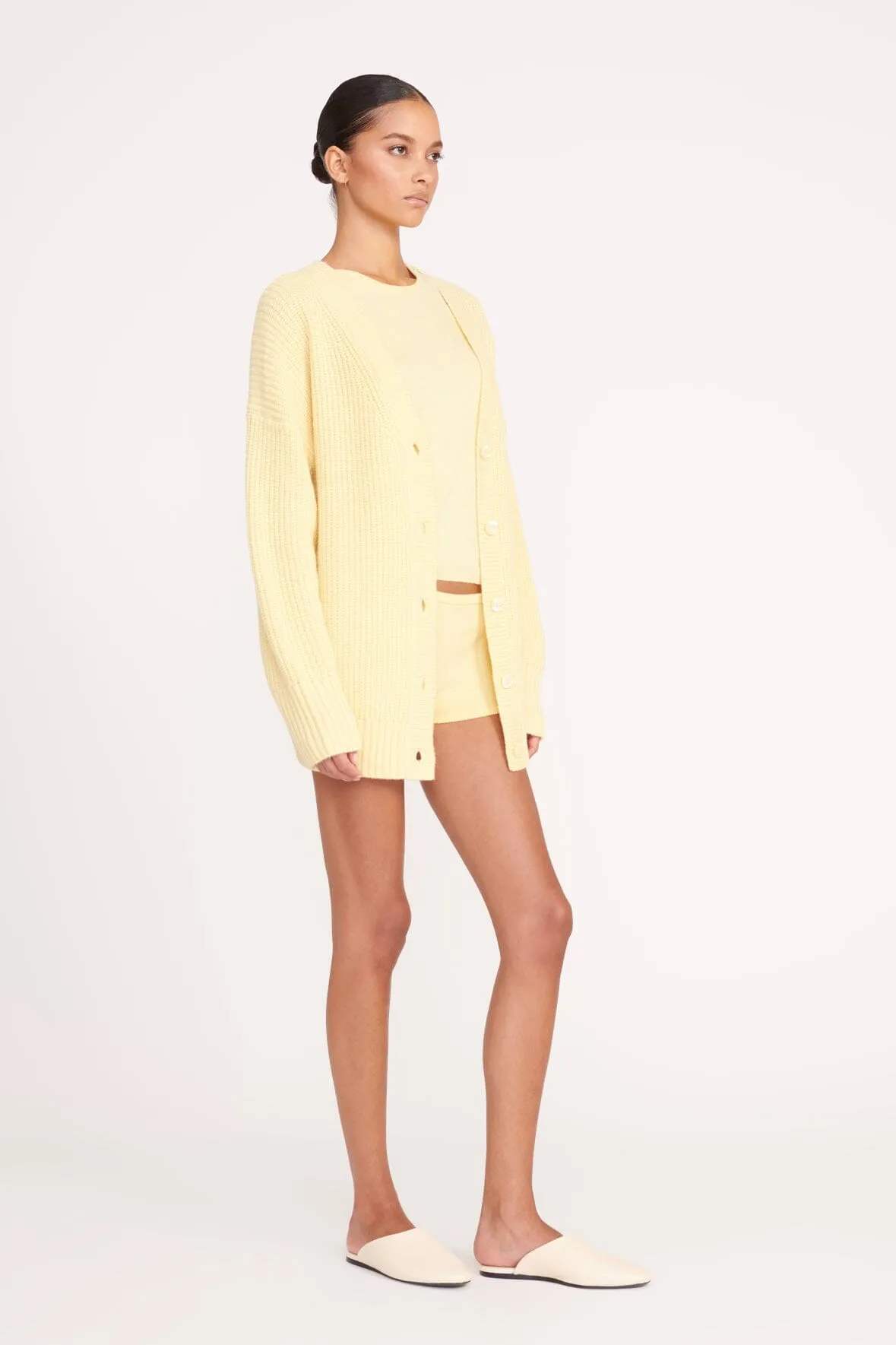 MATILDA CARDIGAN | LEMON DROP sold by STAUD product image thumbnail 3