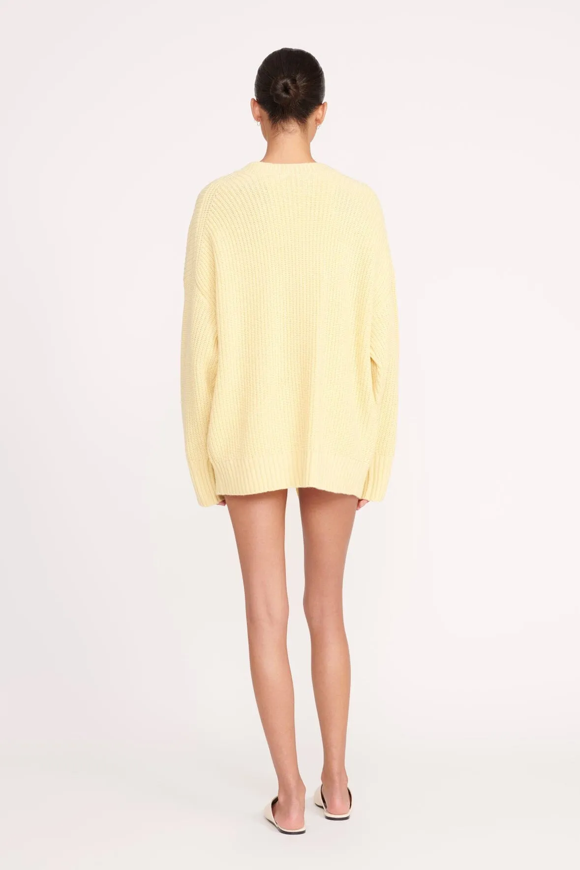 MATILDA CARDIGAN | LEMON DROP sold by STAUD product image thumbnail 4