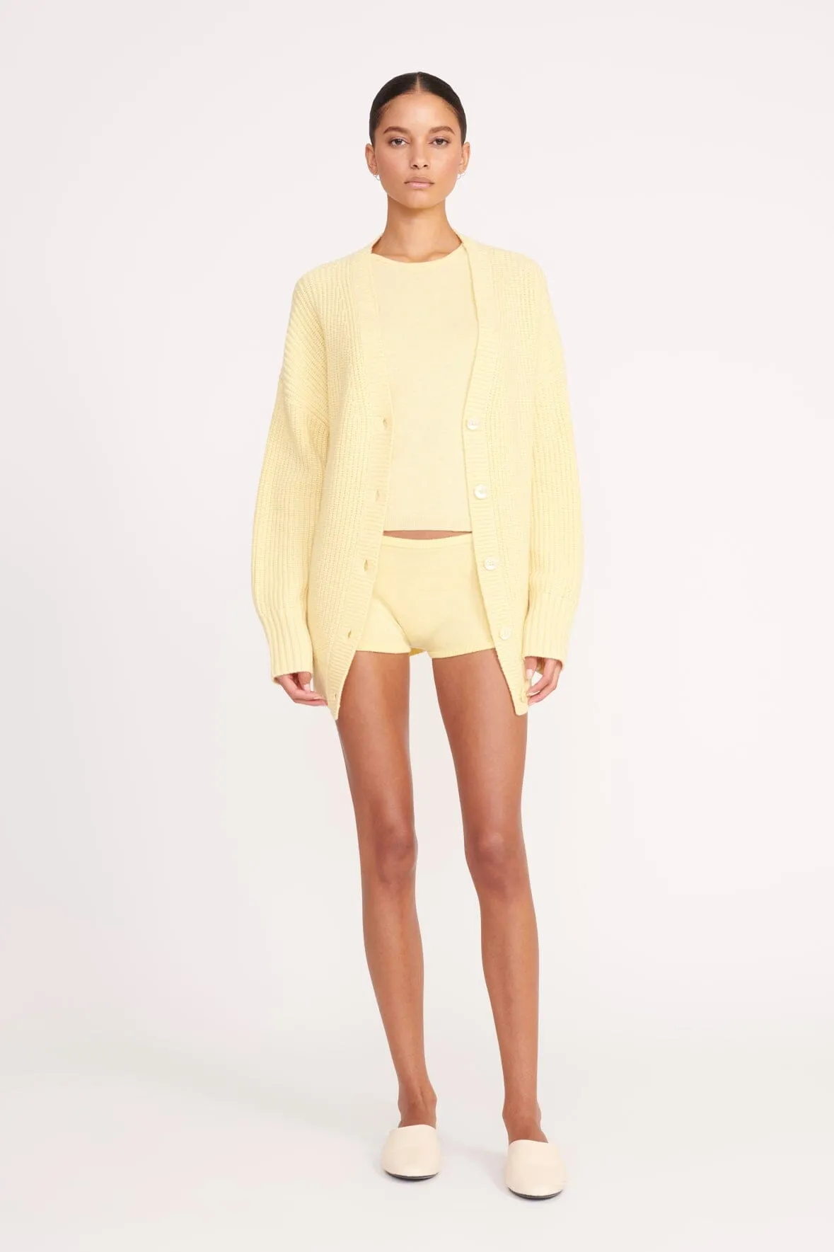 MATILDA CARDIGAN | LEMON DROP sold by STAUD product image thumbnail 2
