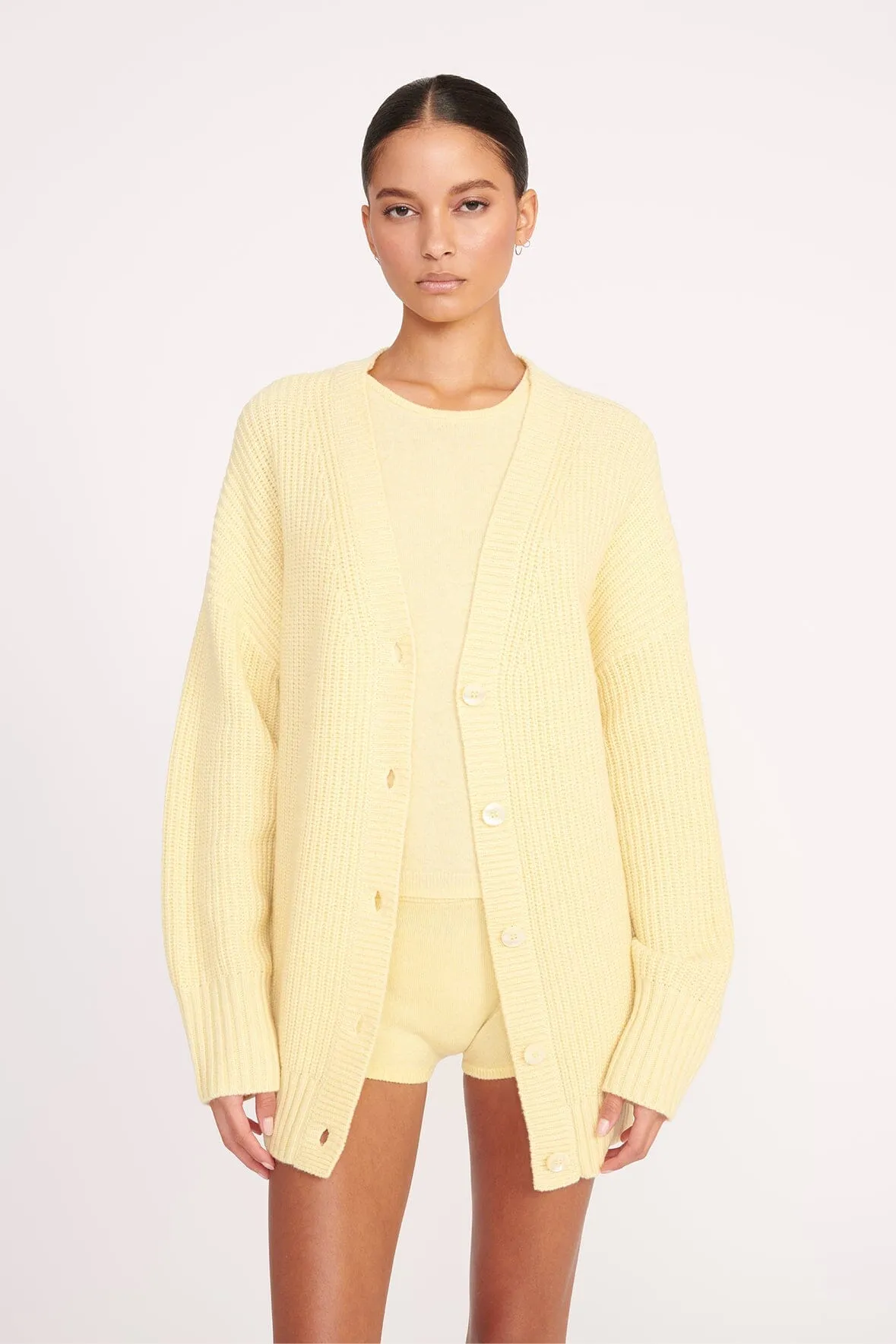 MATILDA CARDIGAN | LEMON DROP sold by STAUD