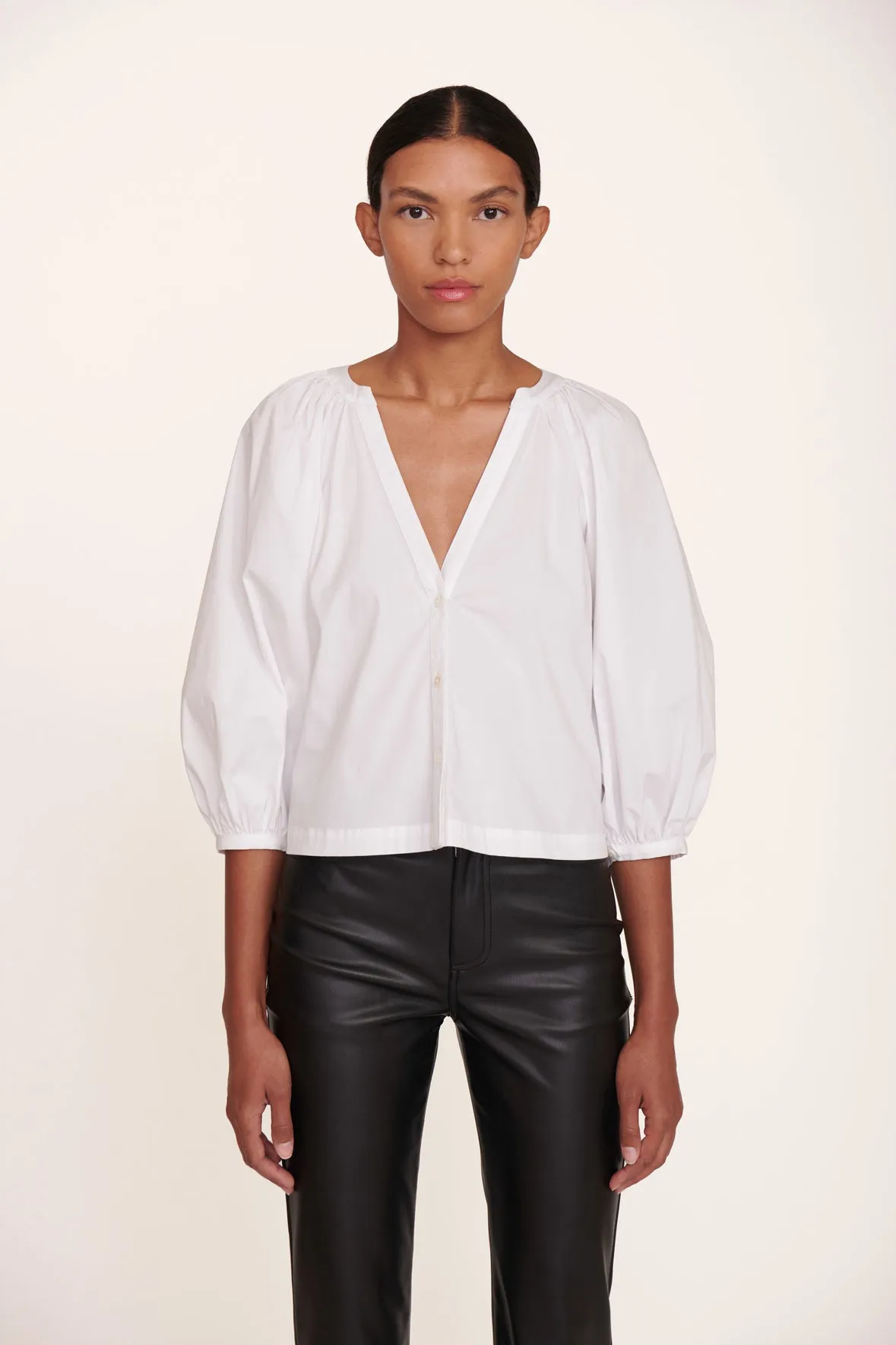DILL TOP | WHITE sold by STAUD
