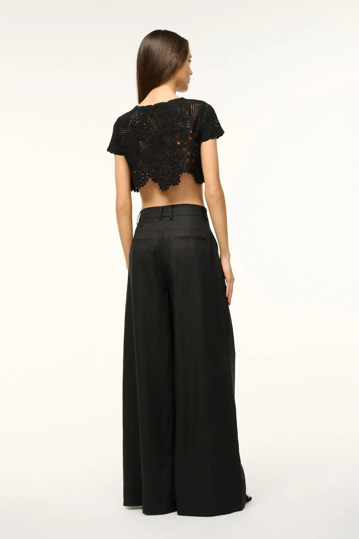 SASHA PANT | BLACK sold by STAUD product image thumbnail 3