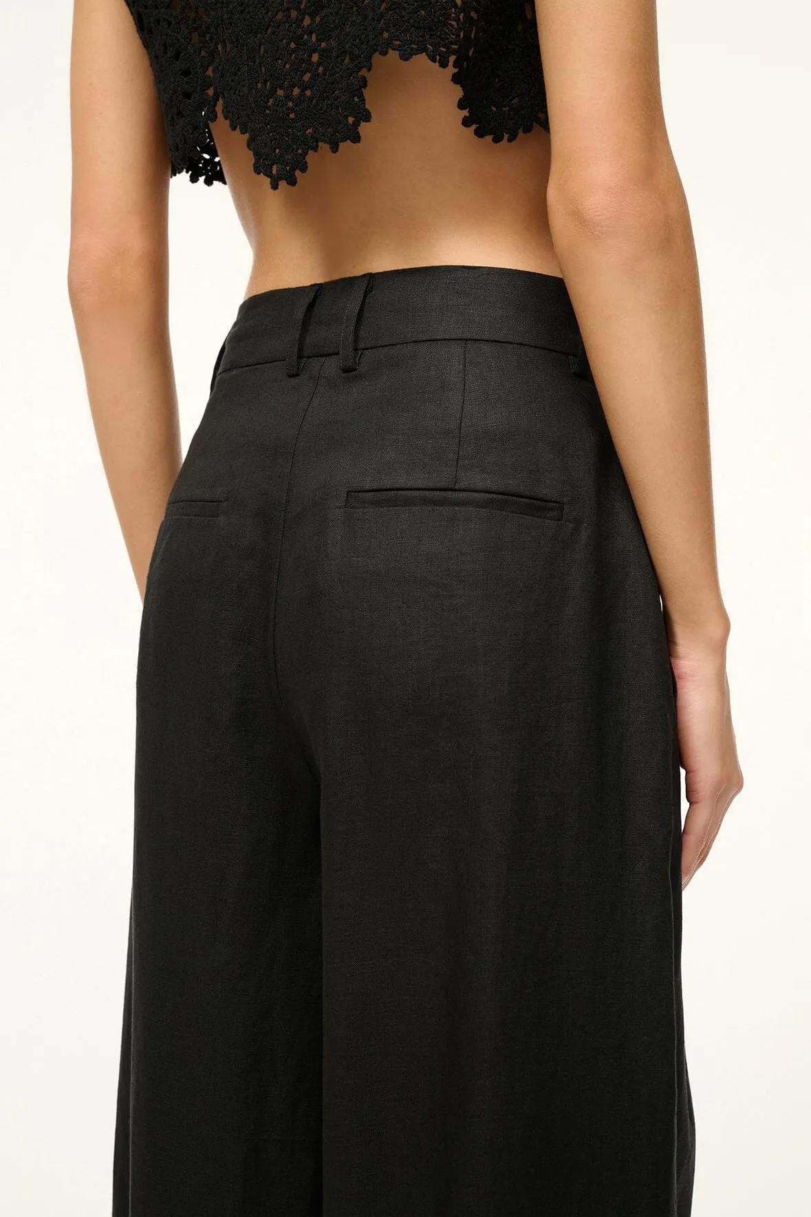 SASHA PANT | BLACK sold by STAUD product image thumbnail 4