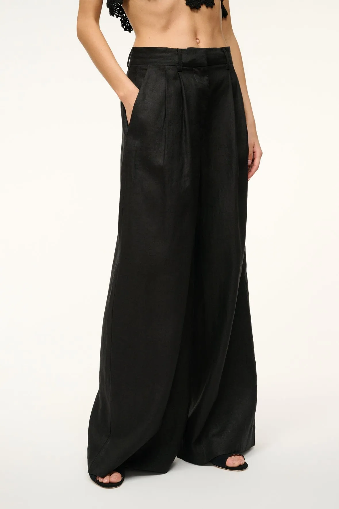 SASHA PANT | BLACK sold by STAUD product image thumbnail 2