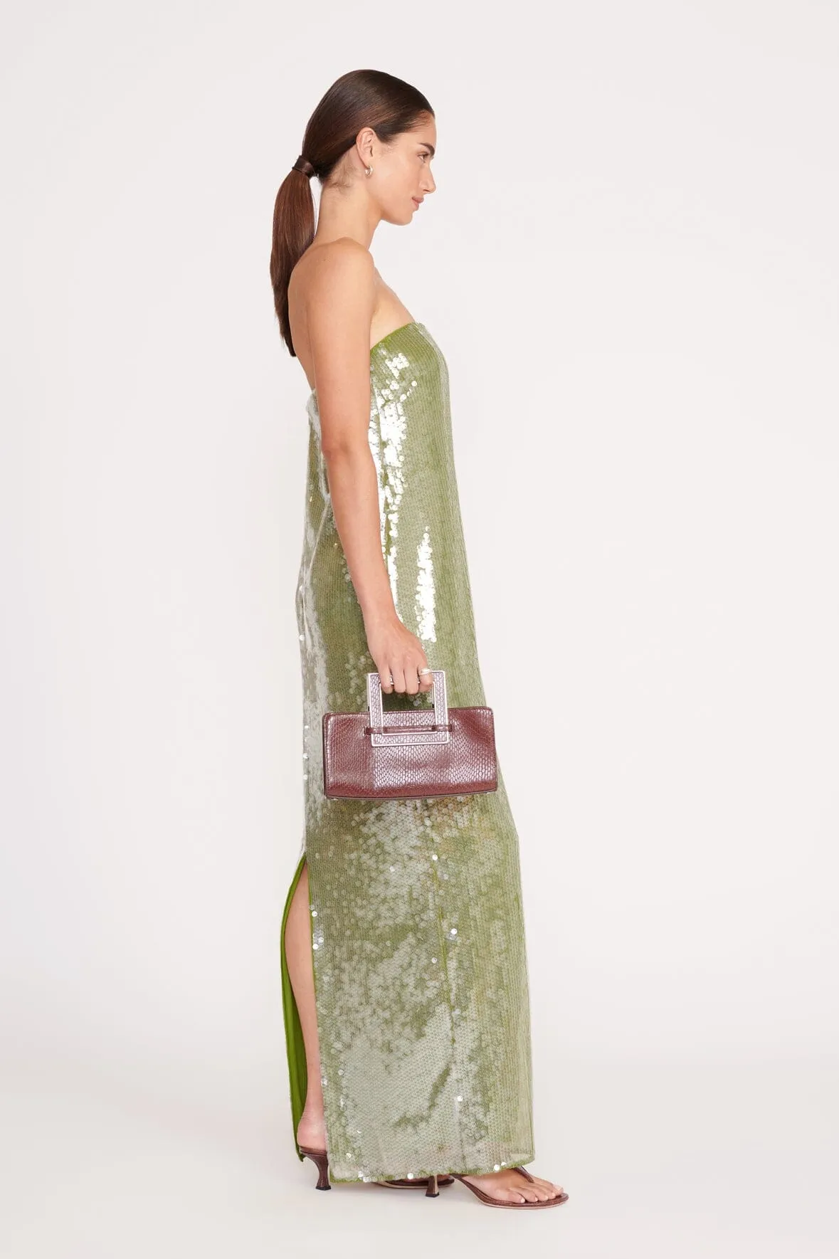 SHIRLEY CONVERTIBLE CLUTCH | MAHOGANY sold by STAUD product image thumbnail 5