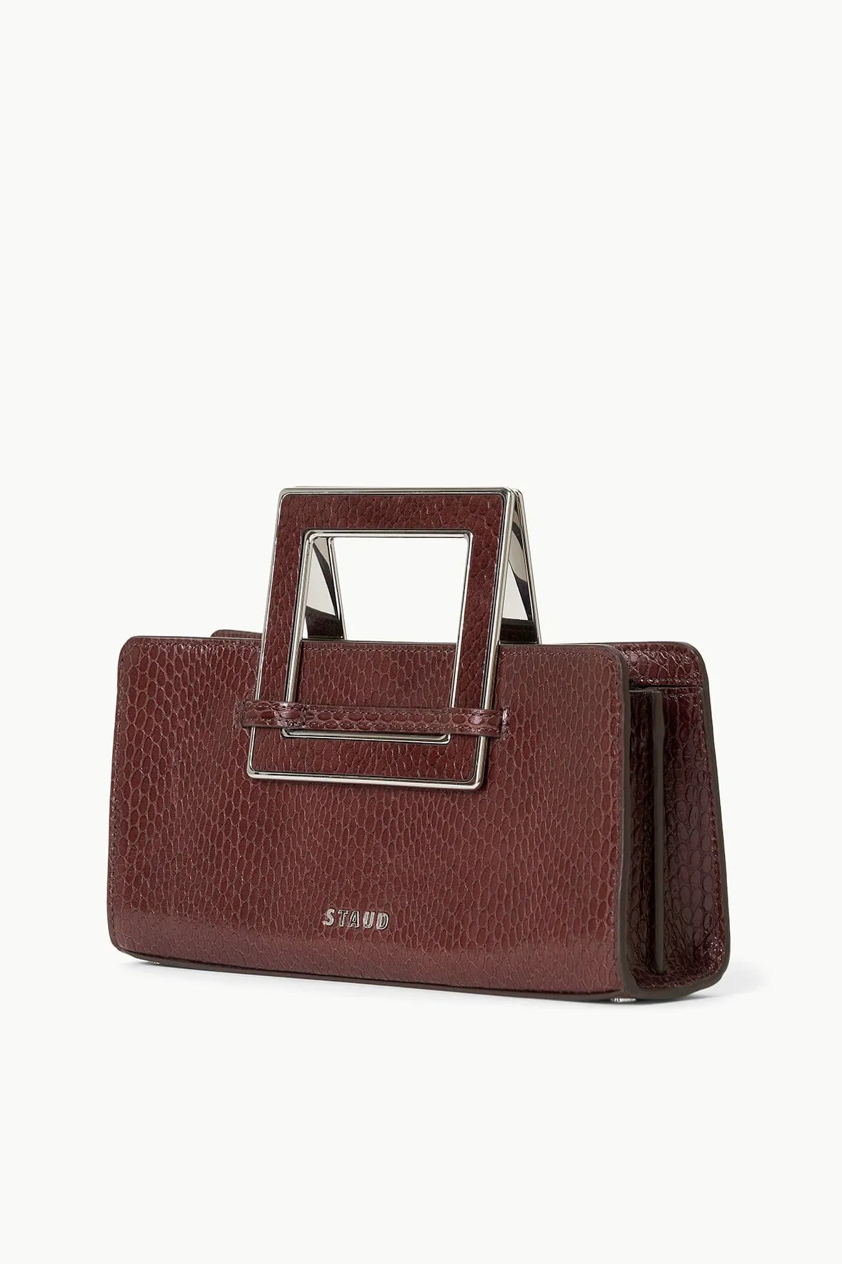 SHIRLEY CONVERTIBLE CLUTCH | MAHOGANY sold by STAUD product image thumbnail 4
