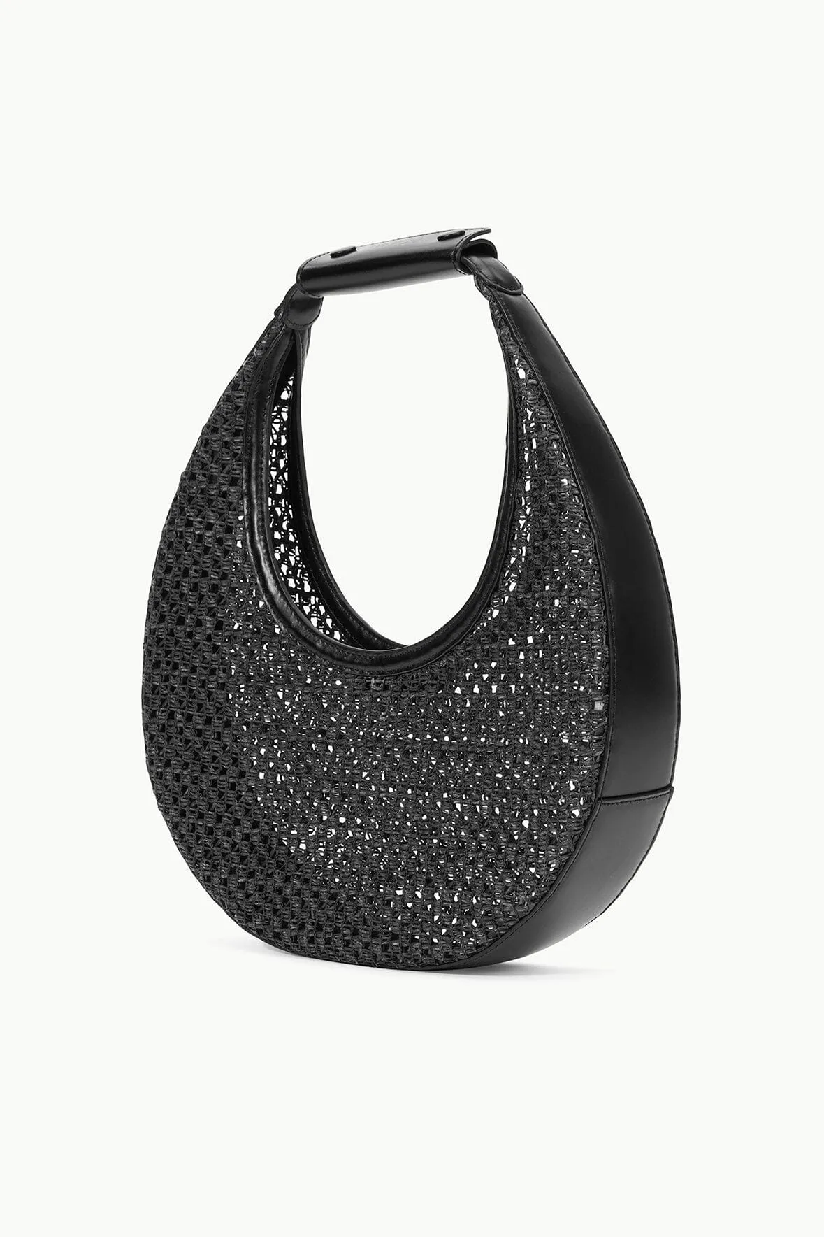 MOON WOVEN BAG | BLACK sold by STAUD product image thumbnail 3