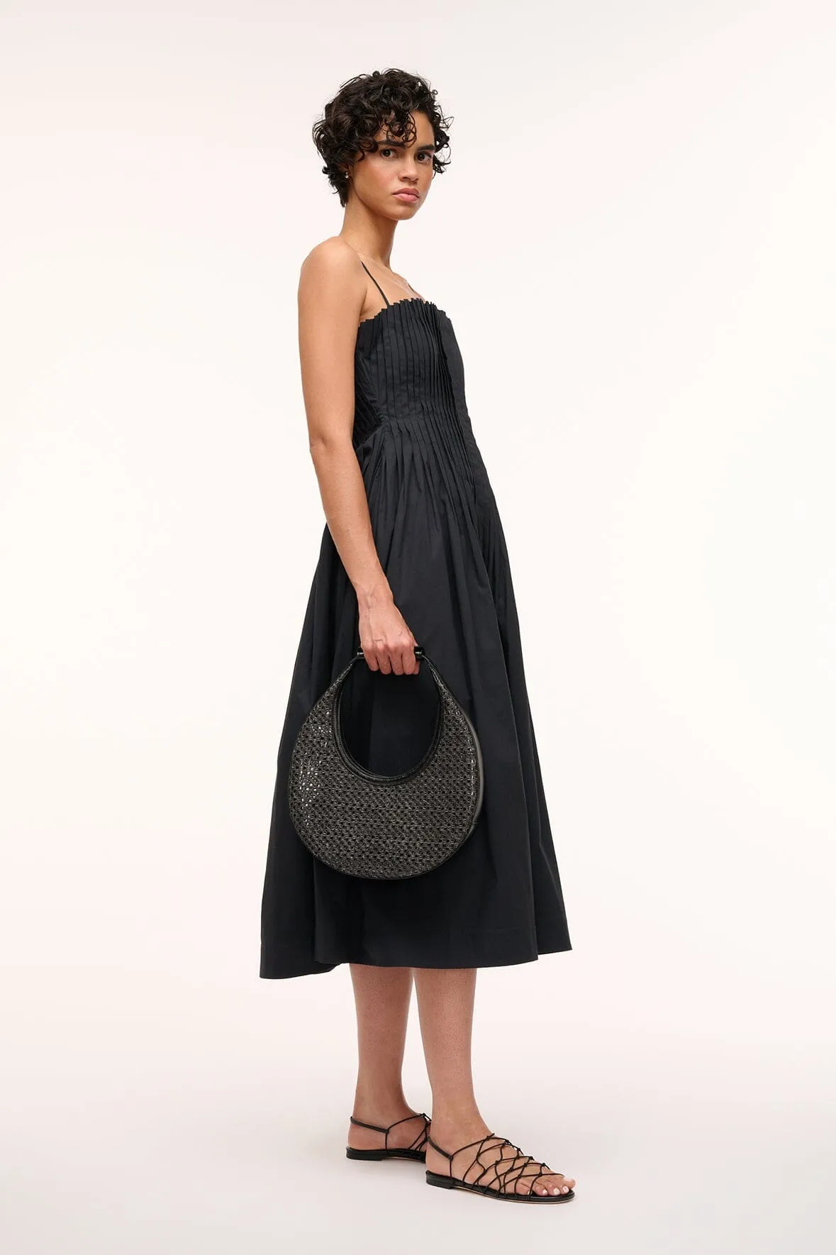 MOON WOVEN BAG | BLACK sold by STAUD product image thumbnail 2