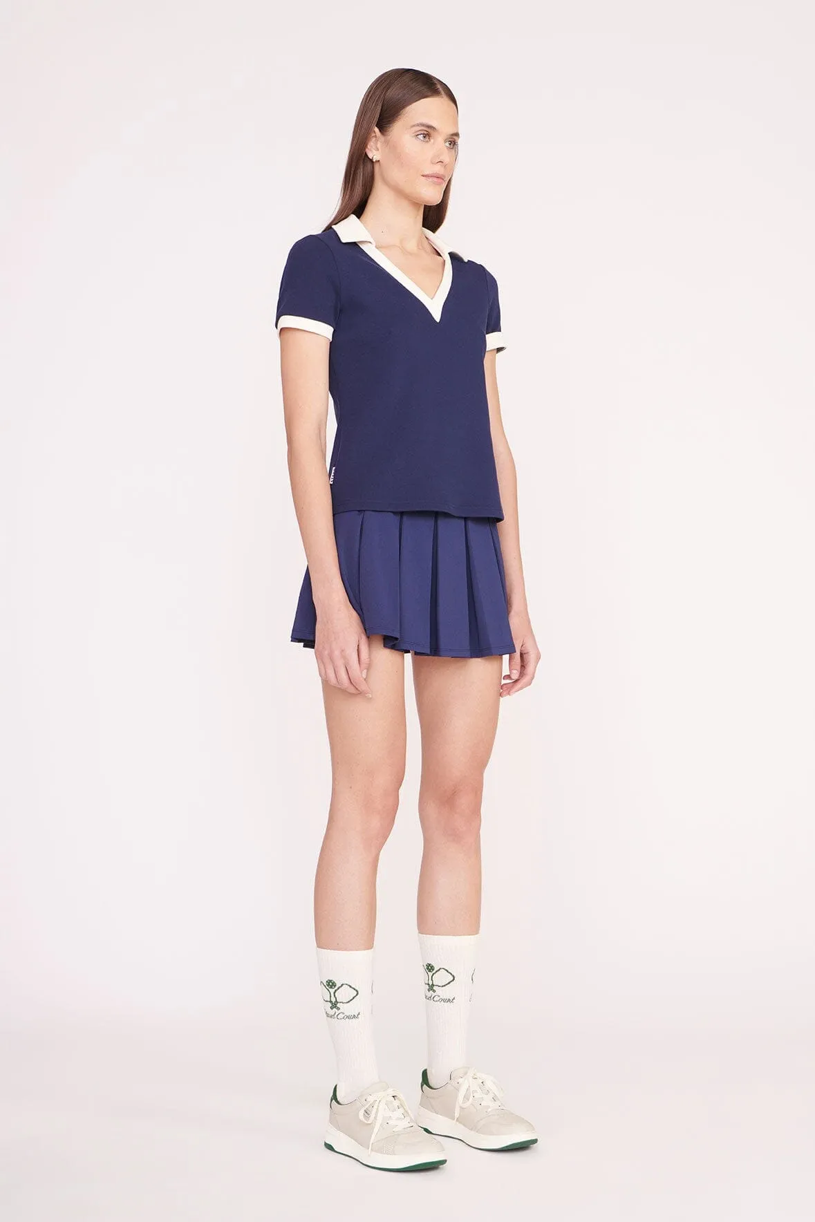 VOLLEY TOP | NAVY IVORY sold by STAUD product image thumbnail 3