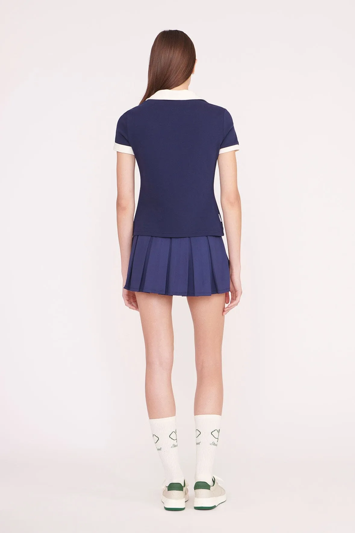 VOLLEY TOP | NAVY IVORY sold by STAUD product image thumbnail 4