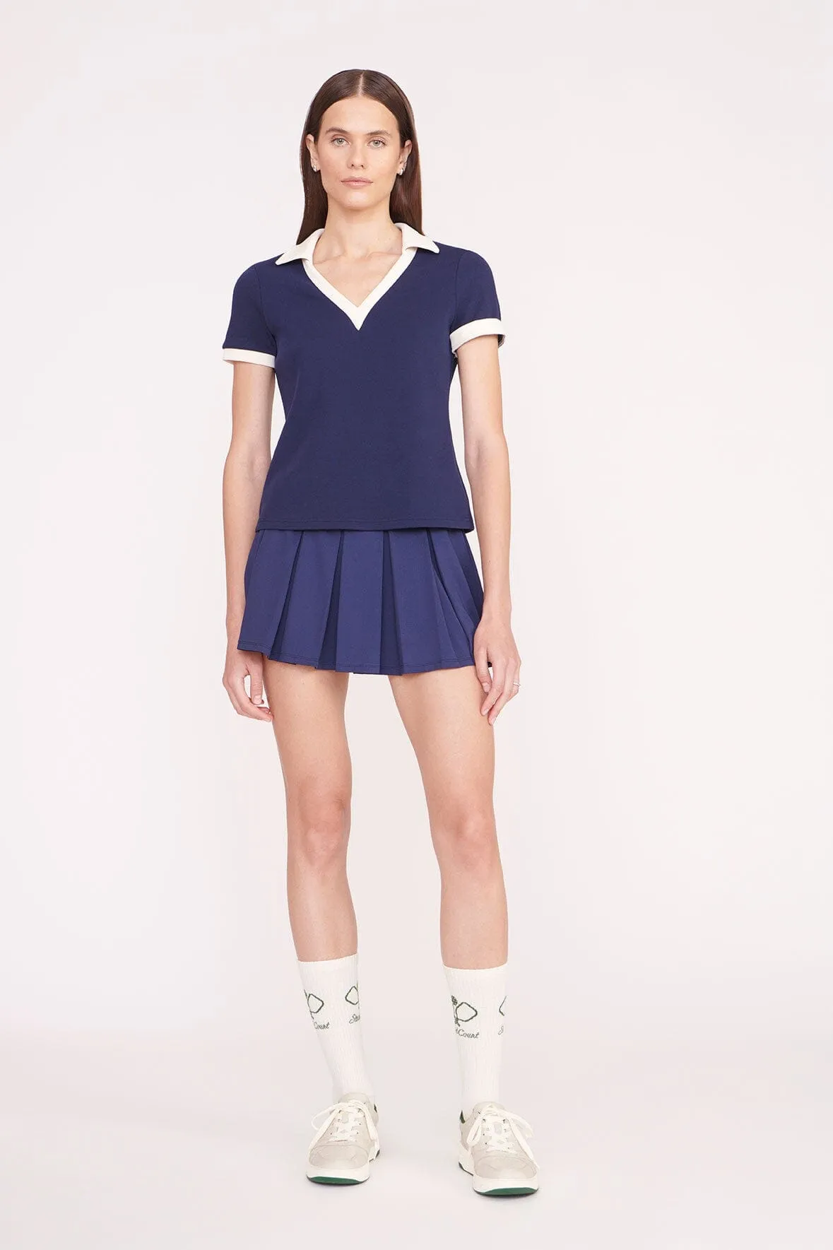 VOLLEY TOP | NAVY IVORY sold by STAUD product image thumbnail 2