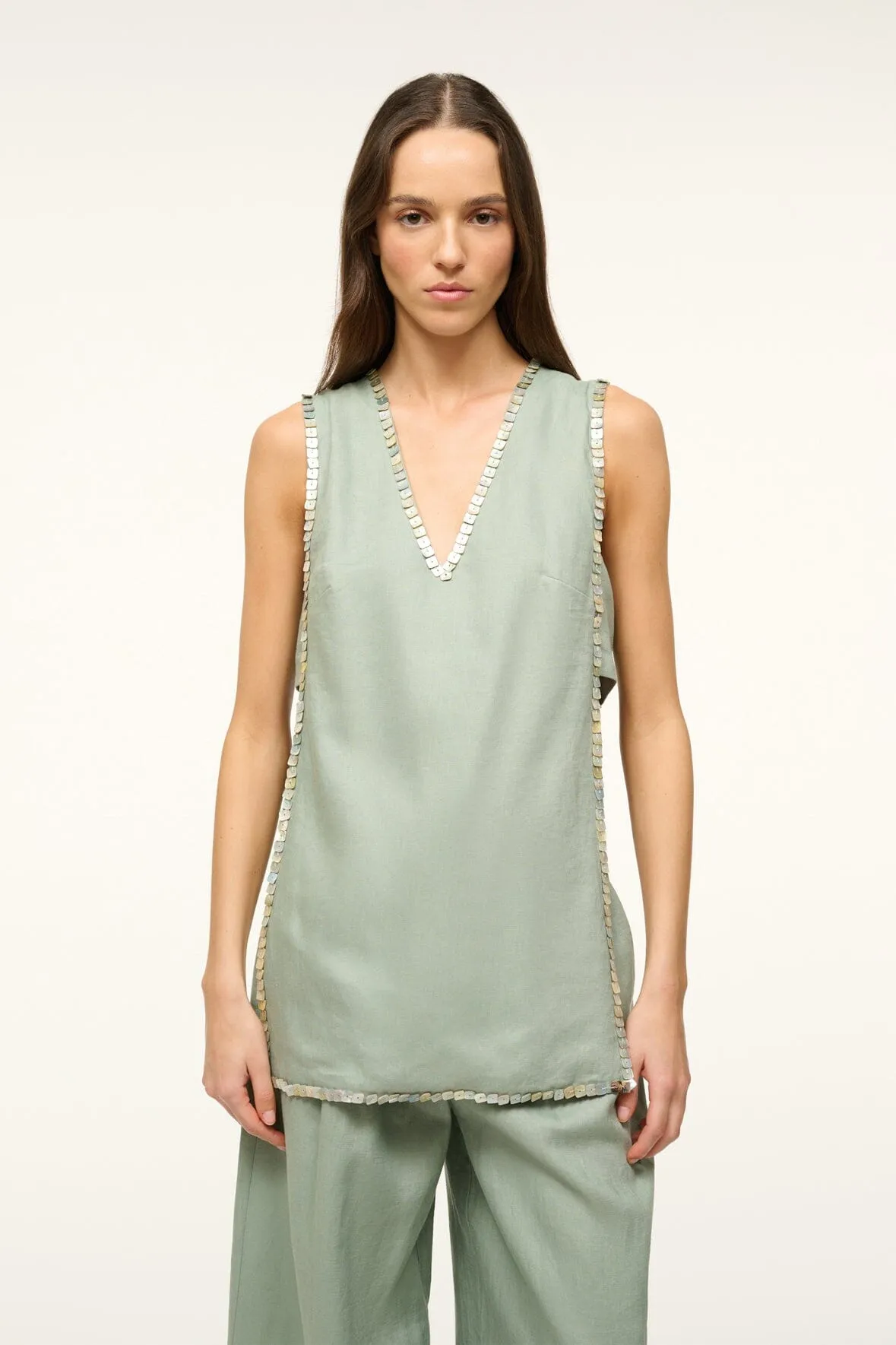HARBOR TUNIC | JADE sold by STAUD product image thumbnail 3