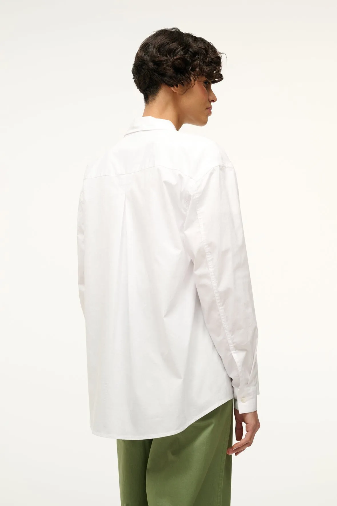 KELLY SHIRT | WHITE sold by STAUD product image thumbnail 3