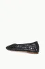 NELL CROCHET BALLERINA | BLACK sold by STAUD