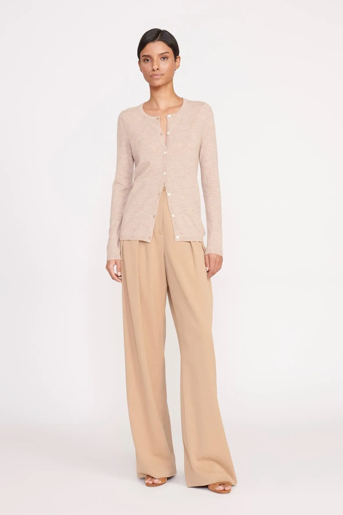 ADAN CASHMERE CARDIGAN | BEIGE sold by STAUD product image thumbnail 2