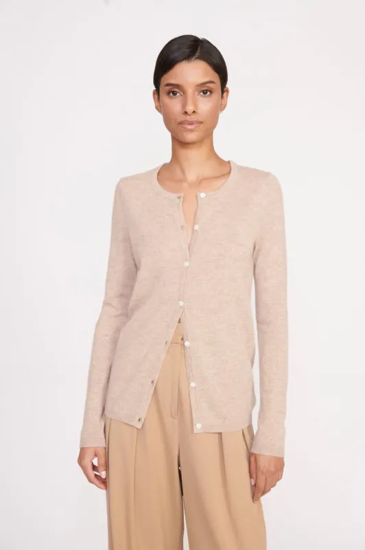 ADAN CASHMERE CARDIGAN | BEIGE sold by STAUD