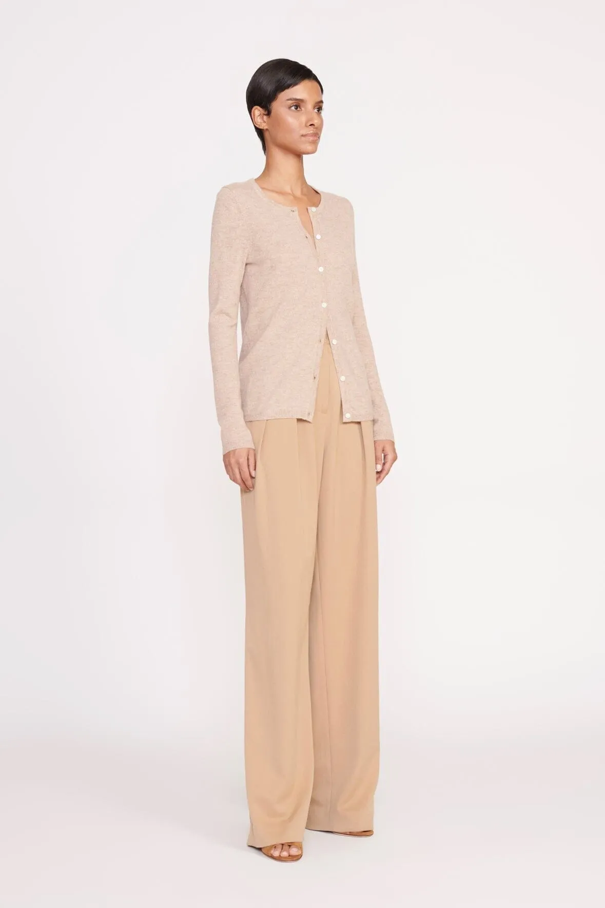 ADAN CASHMERE CARDIGAN | BEIGE sold by STAUD product image thumbnail 3