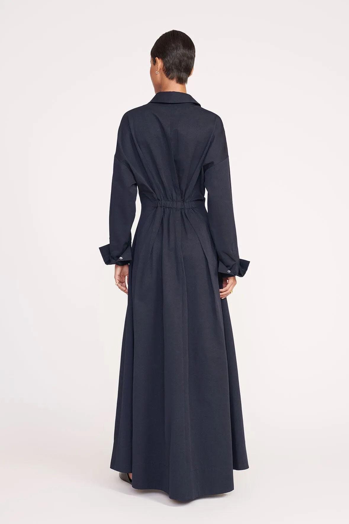 WINONA DRESS | NAVY sold by STAUD product image thumbnail 4