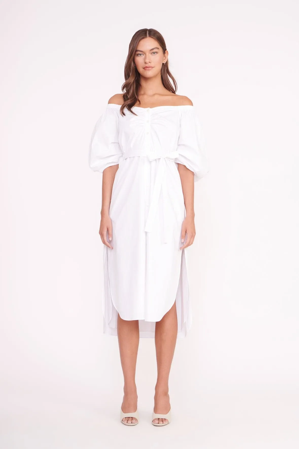REESE DRESS | WHITE sold by STAUD product image thumbnail 5