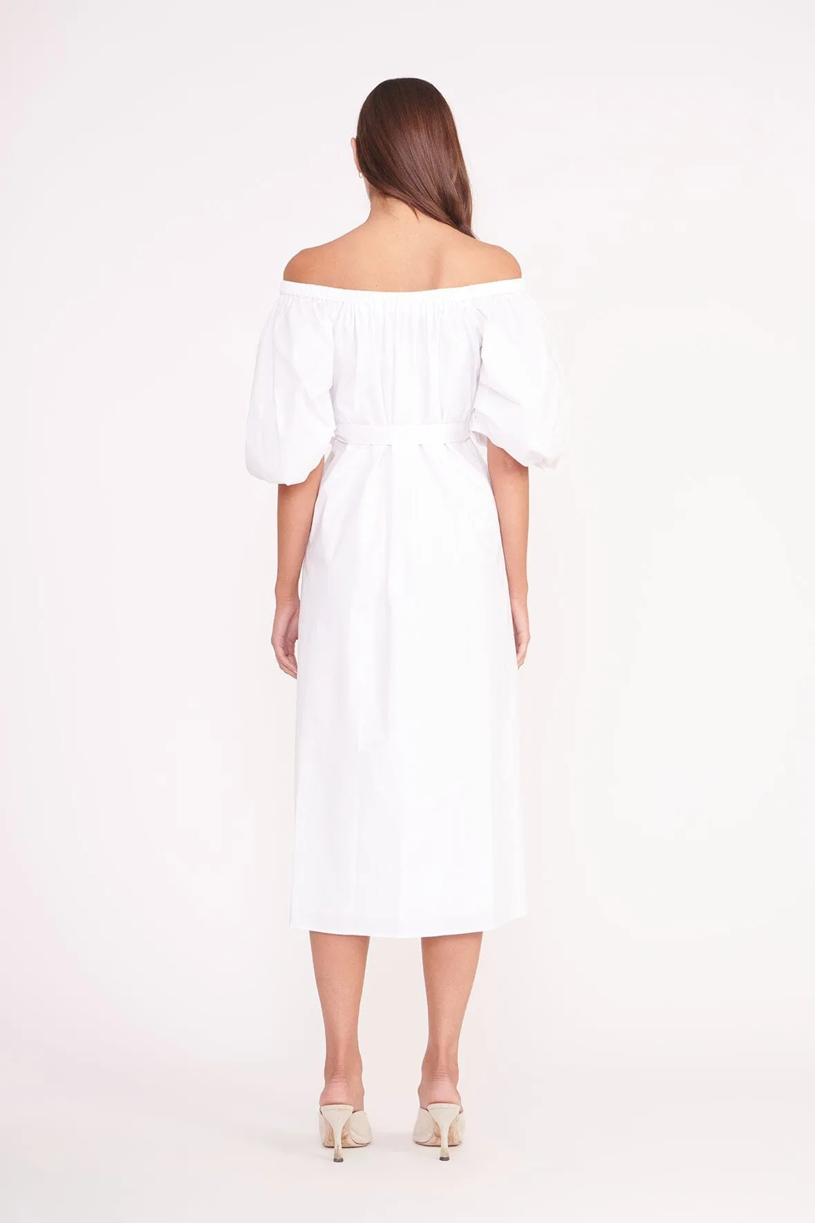 REESE DRESS | WHITE sold by STAUD product image thumbnail 4