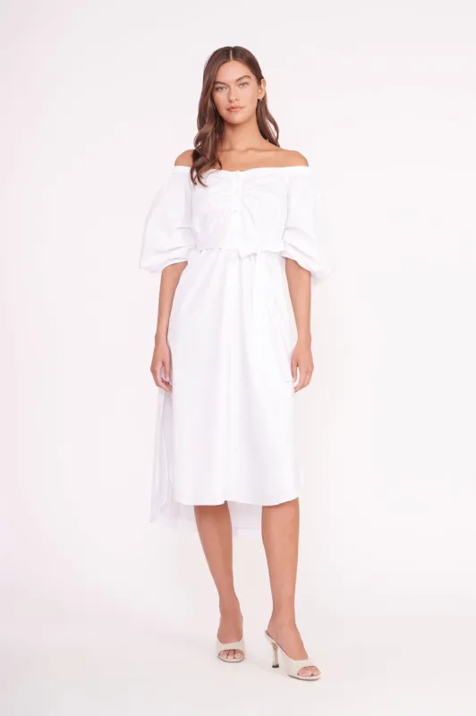 REESE DRESS | WHITE made by STAUD