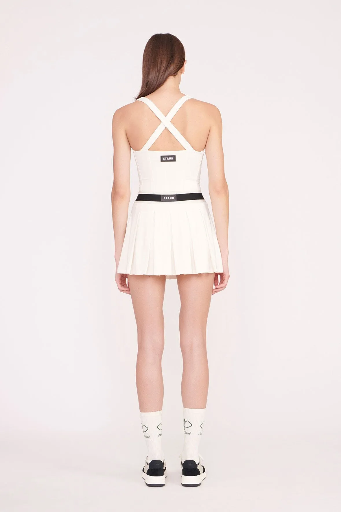 DOUBLES SKIRT | IVORY sold by STAUD product image thumbnail 3