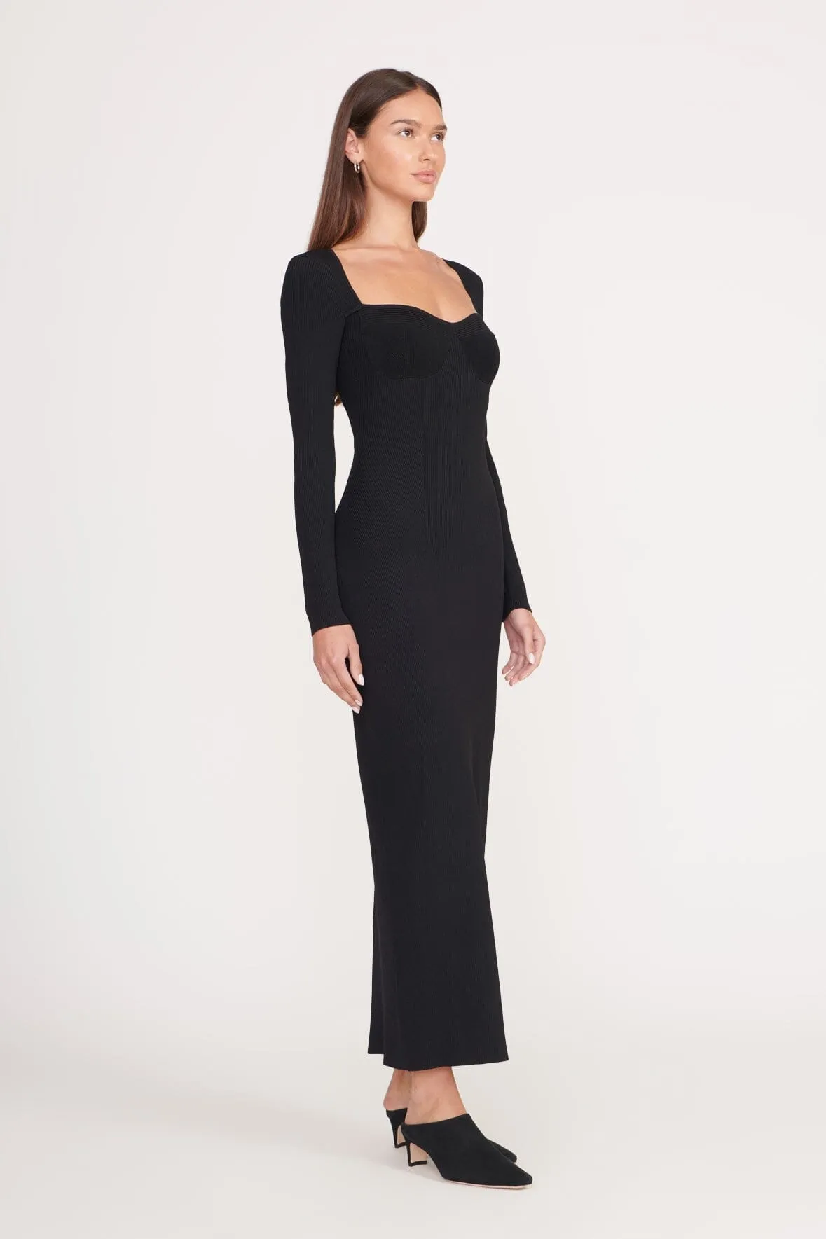 SILHOUETTE DRESS | BLACK sold by STAUD product image thumbnail 3