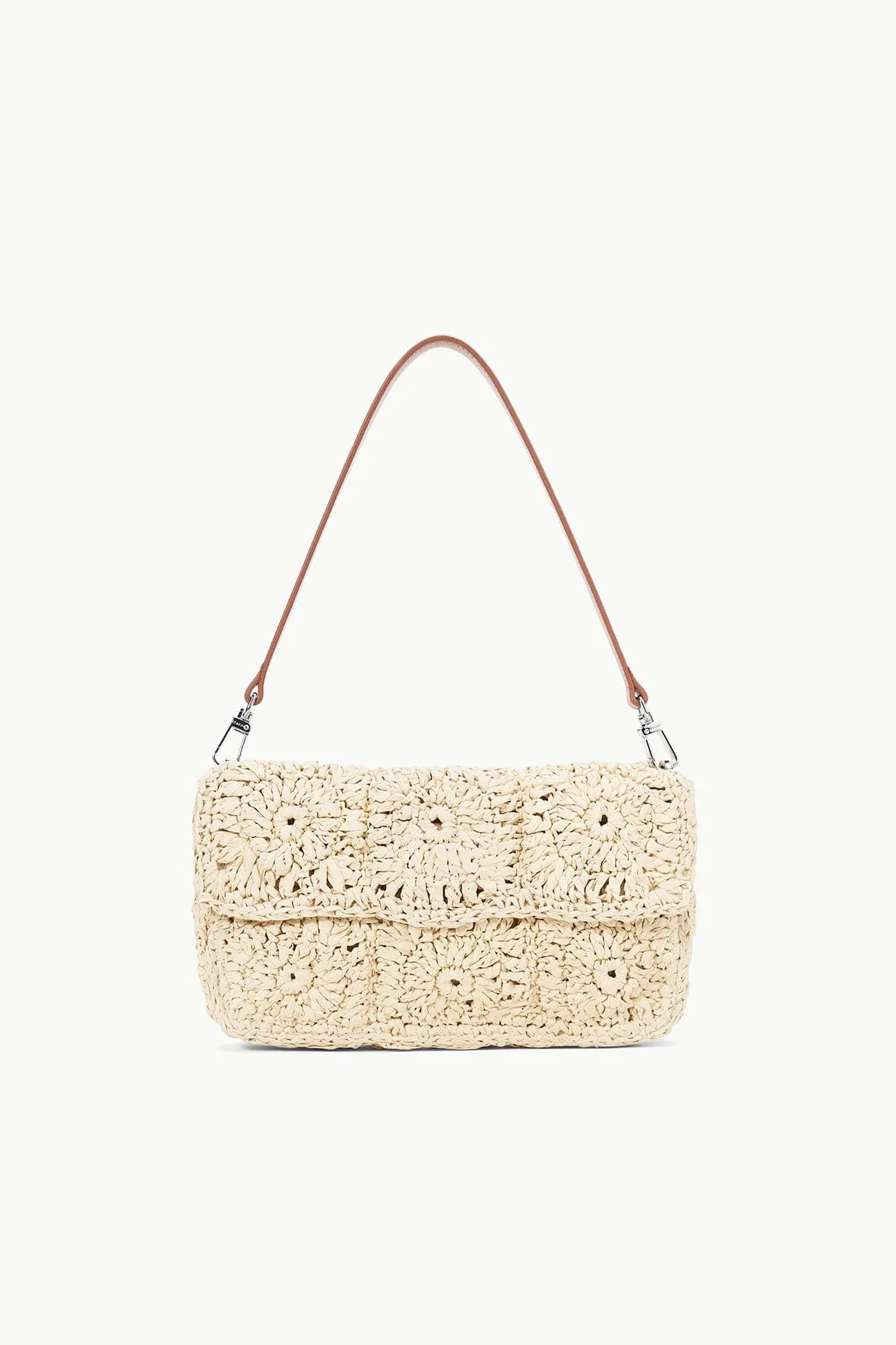 TIMMY CROCHET SHOULDER BAG | NATURAL sold by STAUD