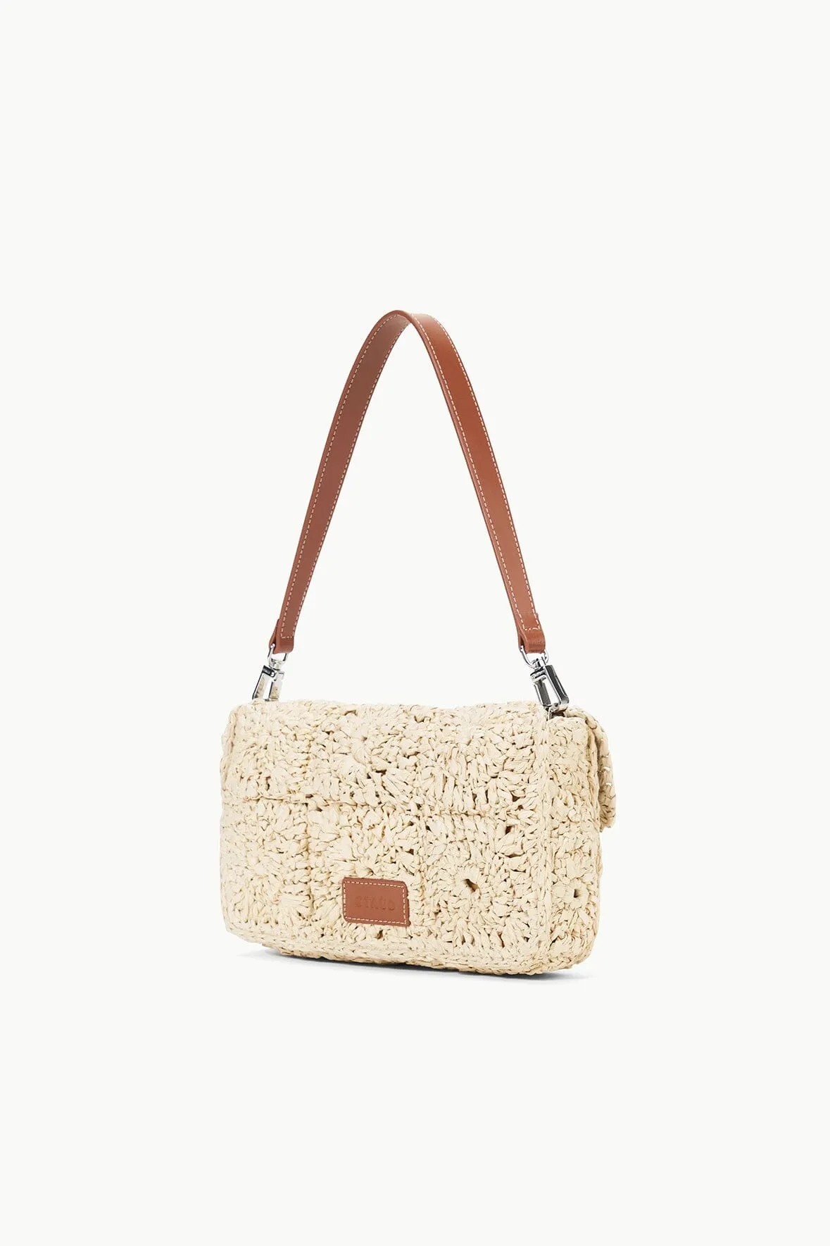 TIMMY CROCHET SHOULDER BAG | NATURAL sold by STAUD product image thumbnail 3