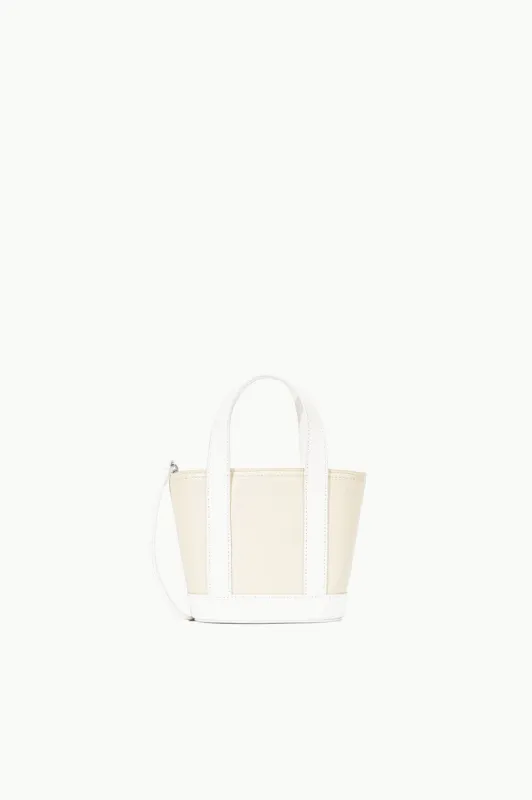 ALLORA MICRO TOTE | CREAM PAPER sold by STAUD
