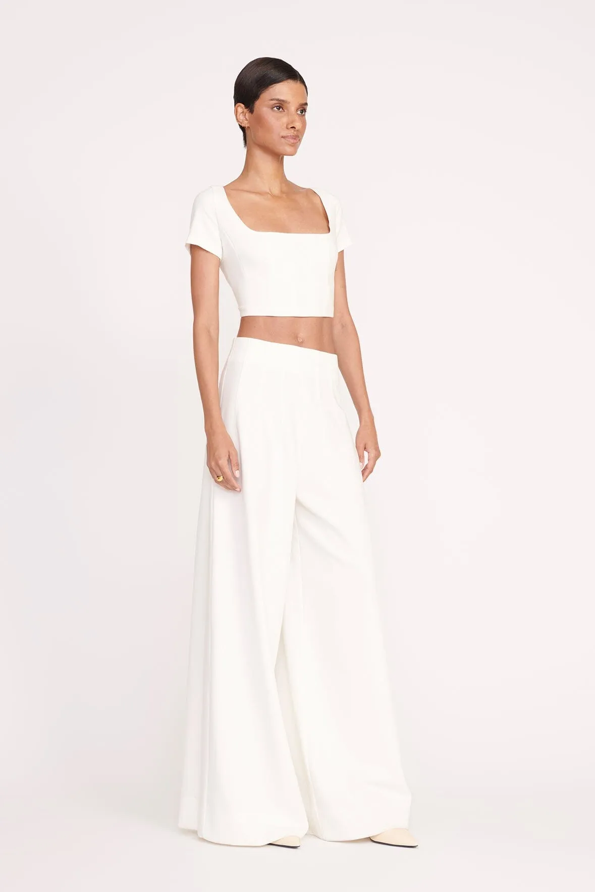 ANYA TOP | IVORY sold by STAUD product image thumbnail 3