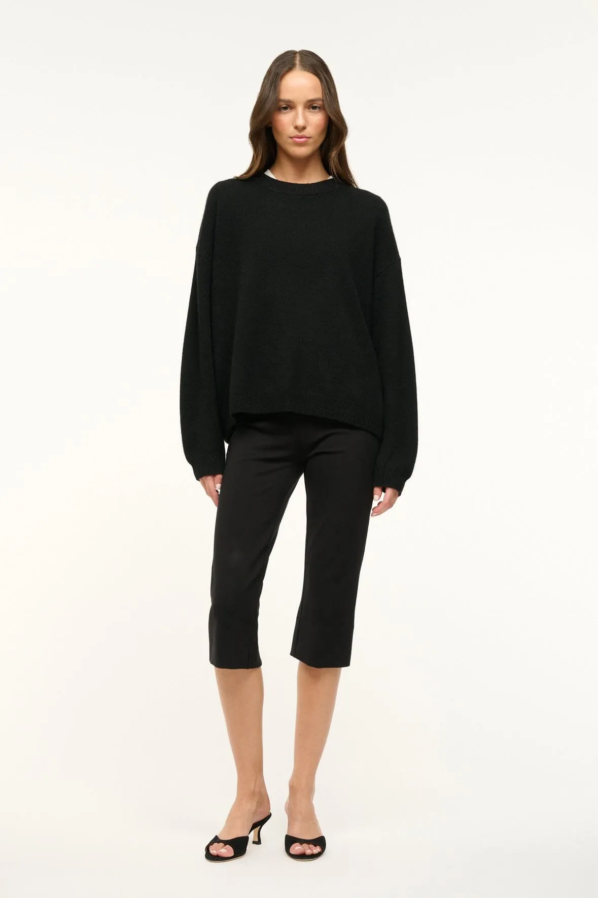 LEONE PANT | BLACK sold by STAUD product image thumbnail 2