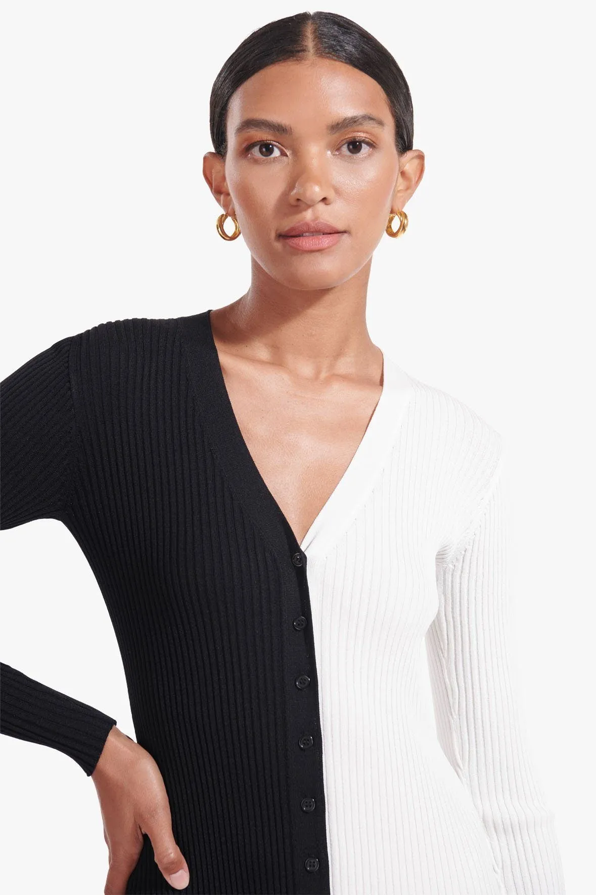 SHOKO SWEATER | BLACK WHITE sold by STAUD product image thumbnail 2