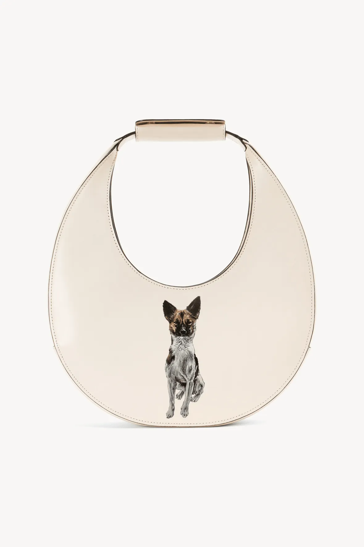 CUSTOM MOON BAG | CREAM sold by STAUD