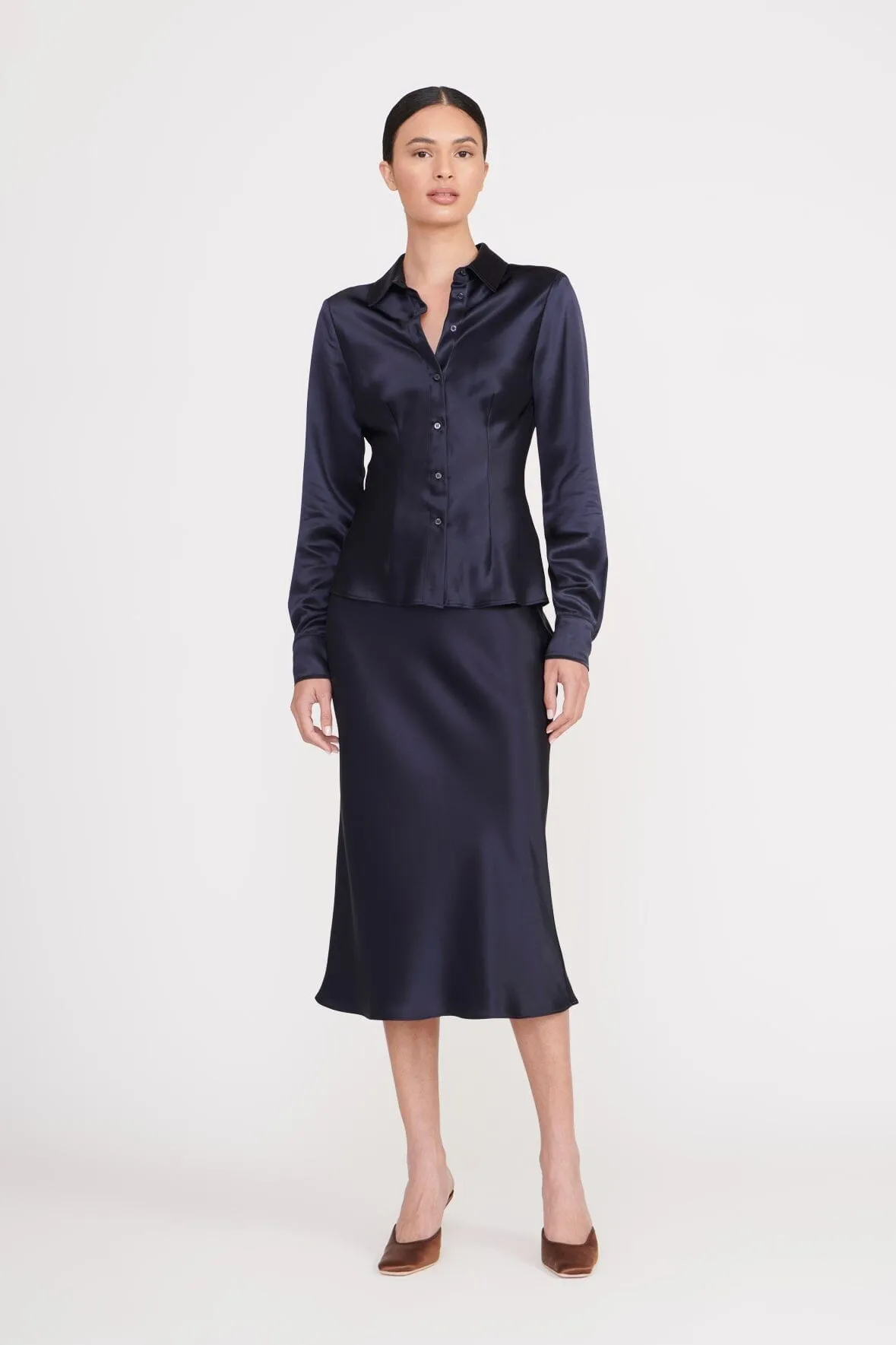 BOGART TOP | NAVY sold by STAUD