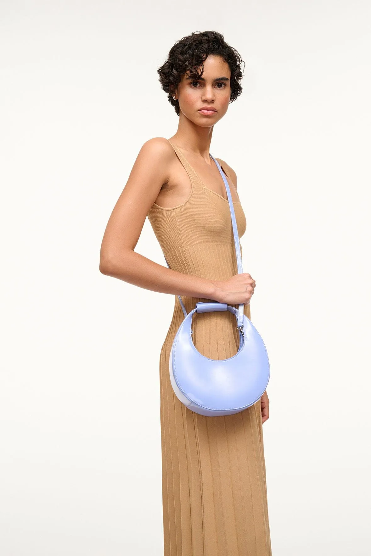 MINI MOON BAG | BLUE HYDRANGEA sold by STAUD product image thumbnail 4